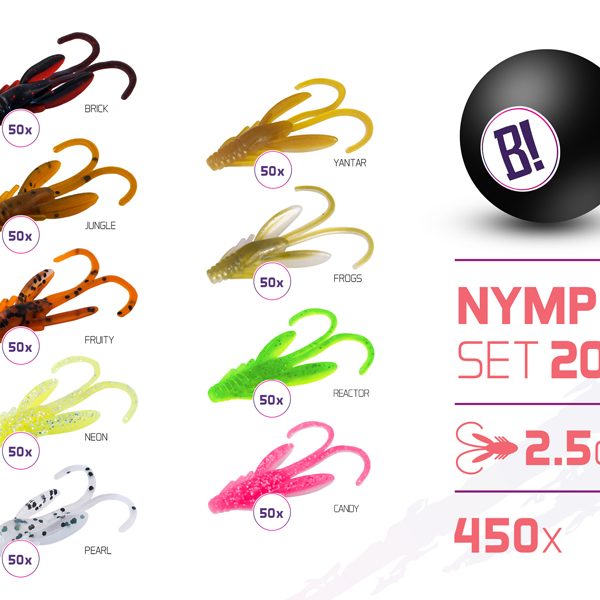 BOMB Nympha csali szett 2022 színek 2,5cm / 350db