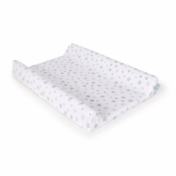 Ceba pelenkázólap huzat pamut (50x70-80) 2db/csomag  Candy pink   pink csillagos