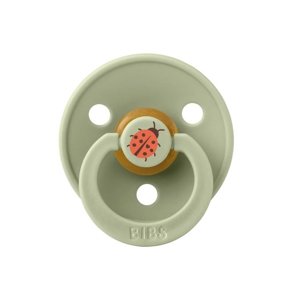 BIBS játszócumi - Studio Katica Colour natúr kaucsuk 0-6 hó zsálya 1db tasakban