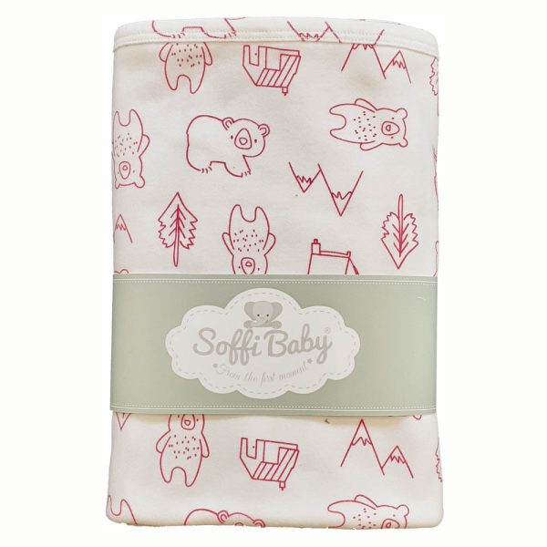 Soffi Baby takaró pamut dupla macik pink 80x100cm