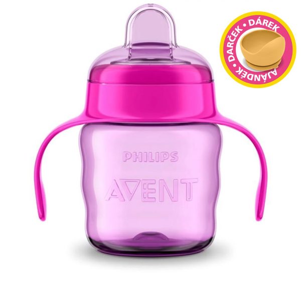 Philips AVENT itatópohár Classic 200ml lányos - most Petite and Mars szilikon tálkával