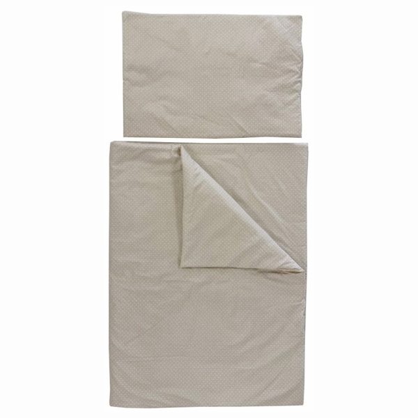 Soffi Baby ágynemû szett 2 részes 135x90 - 40x60cm apró csillag mintás bézs
