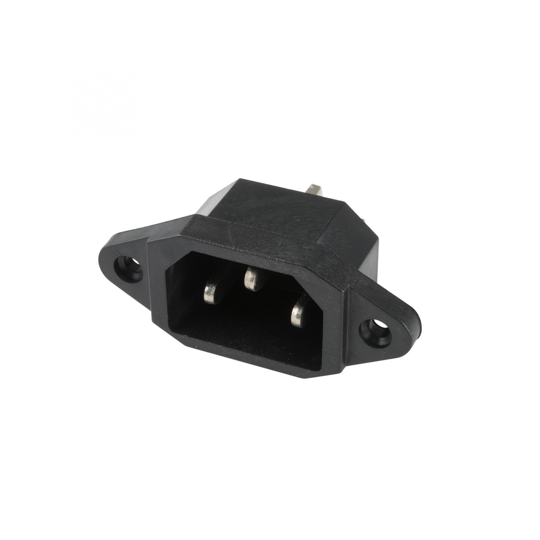 01707 Home AC 2D, AC beépíthető dugó, 3 pólus, 10A, 2300W, forrasztható - Image 1