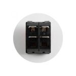 Home STV 02 világítós billenőkapcsoló, 2 áramkör - 2 állás, 250 V, 10 A, zöld - Image 2