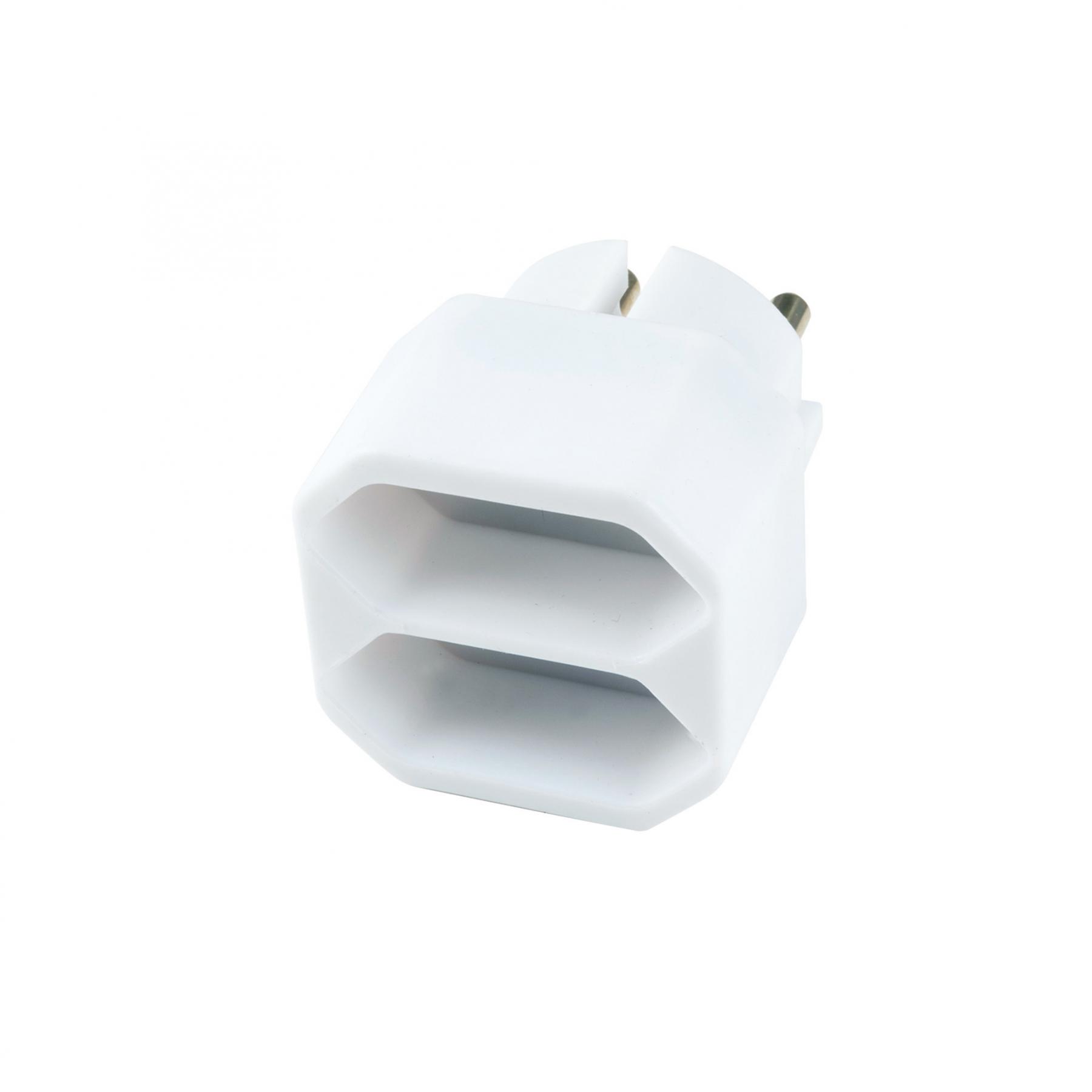 01995 Home NV 1/WH hálózati elosztó, 2 EURO aljzat gyermekvédelemmel ellátva, 2x500W, fehér - Image 1