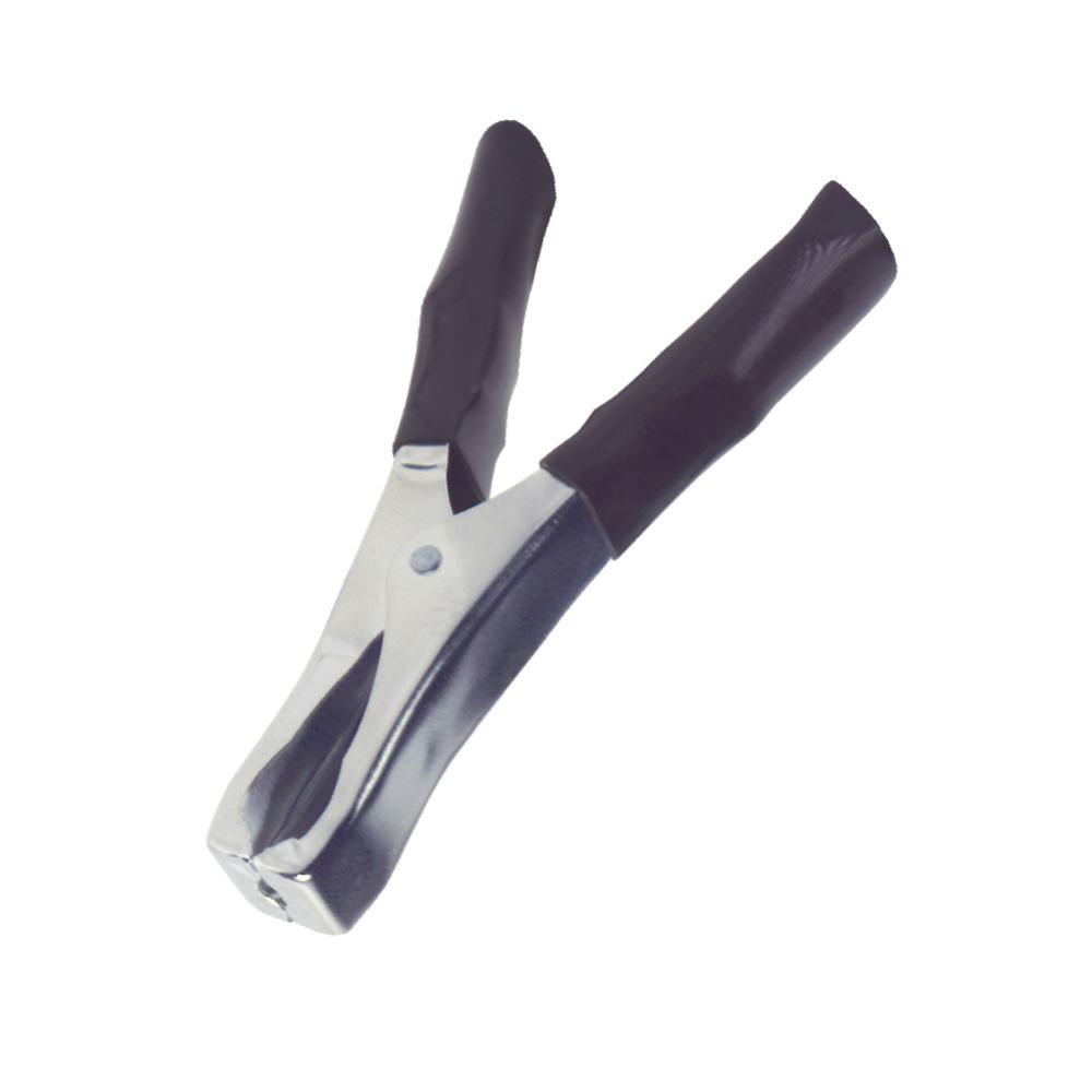 02083 Home VBC 7/BK akkumulátorcsipesz, 50 A, szigetelt, forrasztható, 12 V, 100 mm, fekete - Image 1