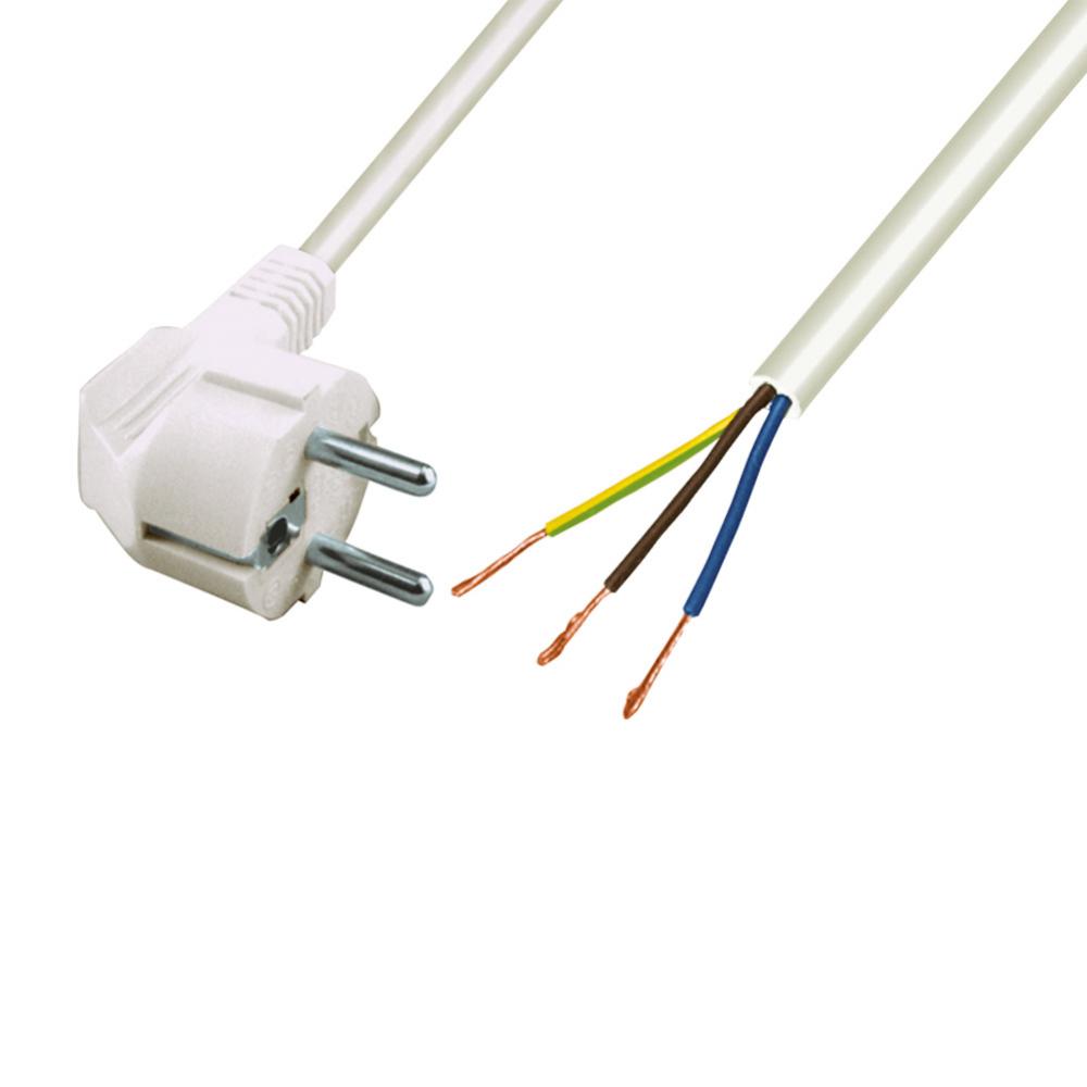 03108 Home N 7 hálózati csatlakozókábel, 2 m, H05VV-F 3G0,75 mm2 kábellel, védőérintkezős, max.1380W, fehér - Image 1