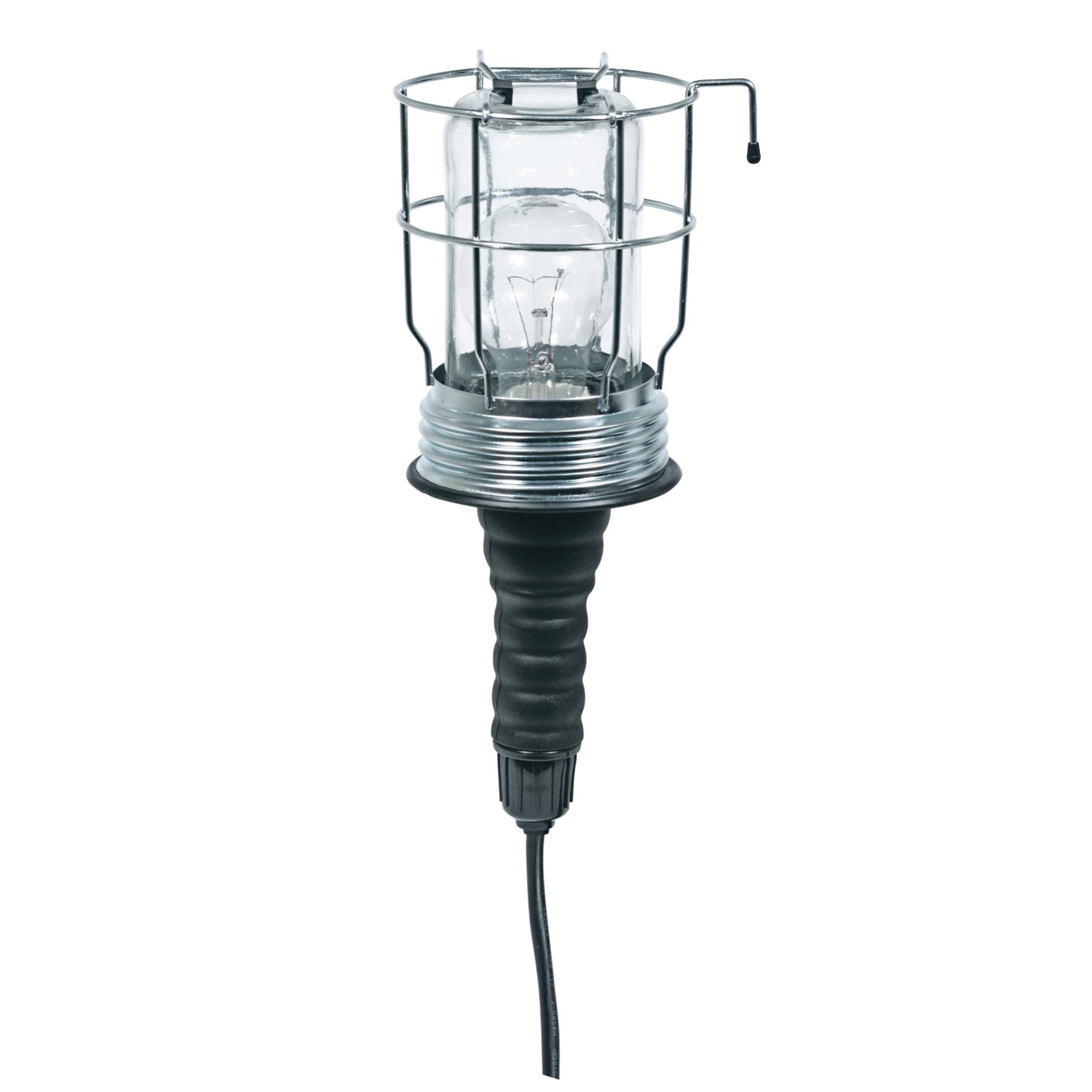 07758 Home PL 20 szerelőlámpa, 60 W, E27, IP54, fém rács, gumi markolat, kettős szigetelés - Image 1