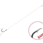 Kötött horog Delphin FLR Quickstop / 6db