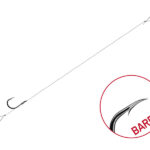 Kötött horog Delphin FLR Loop / 6db