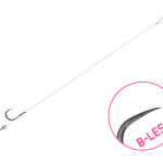 Kötött horog Delphin FLR Sting / 6db