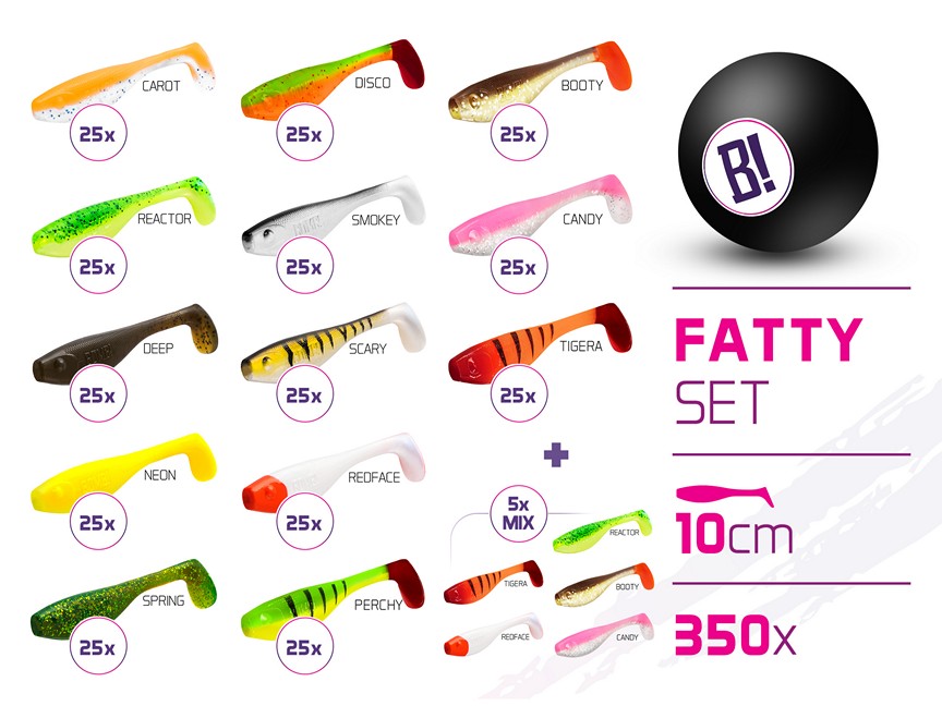 101003027 Műcsali szettek BOMB Fatty 10cm / 350db - Image 1
