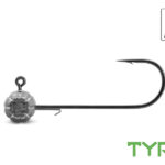 Grub-tartóval ellátott Delphin TYRE jigfej / 3 db