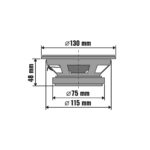 SAL BK 130 autóhangszóró pár, 130 mm, dupla kónusz, 2 x 50 Wmax, 4 Ohm, 50 - 19.000 Hz, 86 dB, PEI magas tölcsér, cellulóz mélyközép kónusz - Image 2