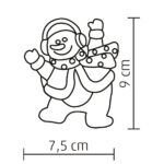 Home KID 322 LED-es ablakdísz, 1 db LED, öntapadós, hóember, színváltó - Image 3