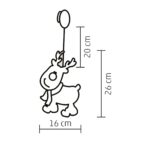 Home KID 311 rénszarvas ablakdísz, 10 db LED, öntapadó elemtartó, 10 x 26 cm - Image 3