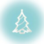 Home KID 412 karácsonyfa ablakdísz, 8 db LED, öntapadós elemtartó