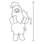 Home KDD 31 táncoló, zenélő mikulás, 30 cm magas - Image 4