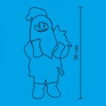 Home KDD 32 táncoló, zenélő mikulás, 30 cm magas - Image 4