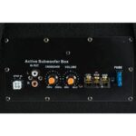 SAL BS 10/A aktív szubláda, 200 W, 250 mm hangszóró, polipropilén kónusz, 4 Ohm, 340 x 310 x 280 mm, 100 W erősítő - Image 2