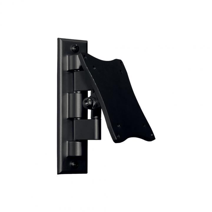 14433 Home LCDH 02/BK fali tartó, hangfalakhoz, max. 15 kg teherbírású, 2 ponton forgatható tartókar, alumíniumöntvény konstrukció, tartozék szerelvények - Image 1