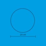 Home GLE 20/WW, EVA gömb dekoráció, rugalmas alapanyag, 2 db LED, 20 cm átmérő - Image 4