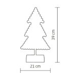 Home KAD 19 PINE karácsonyfa asztaldísz, 20 db LED, ABS műanyag, 21 x 39 cm - Image 4