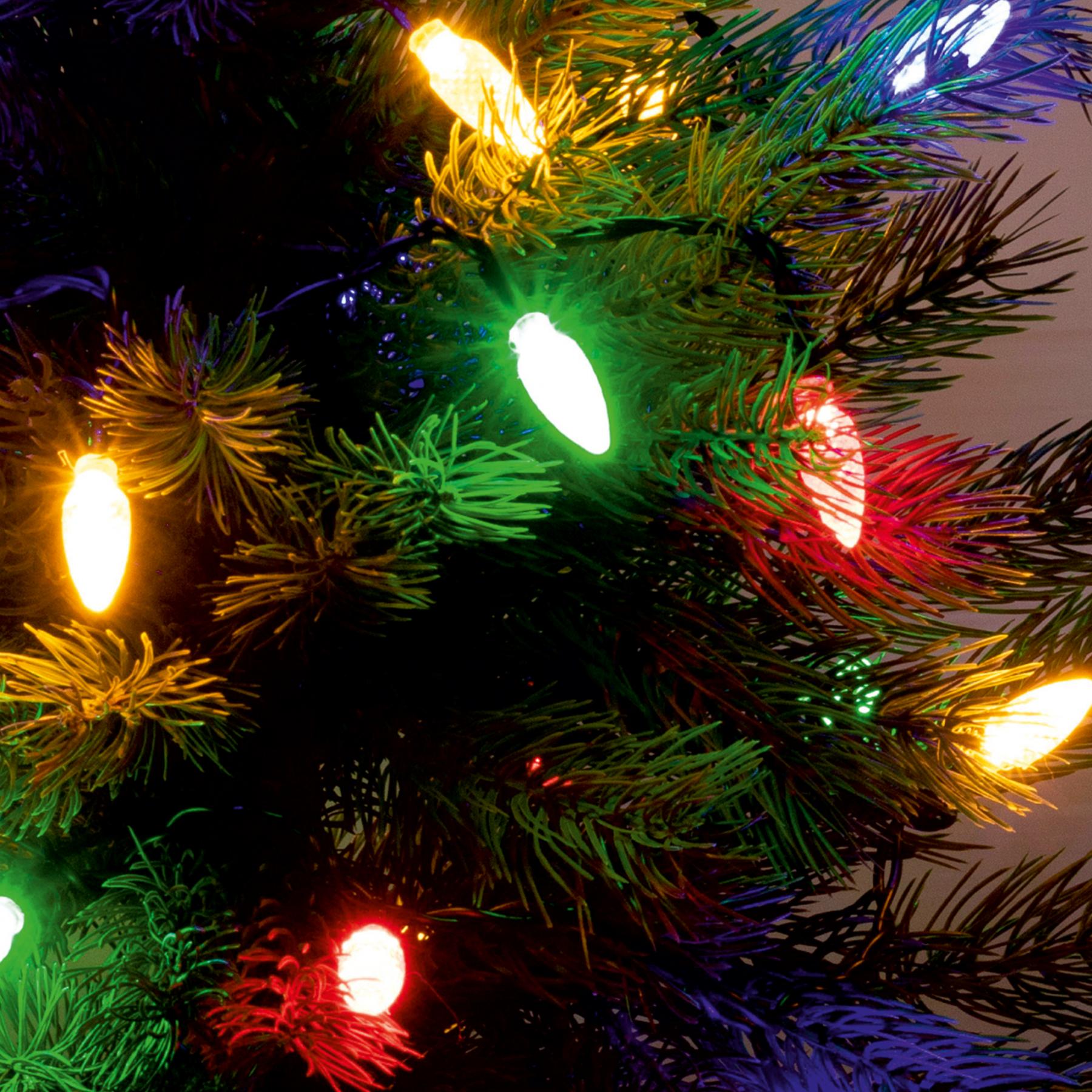 15576 Home KIL 40C/M LED-es fényfüzér, 4 m / 40 db színes dekorált LED, állófényű, zöld vezeték, hálózati adapter, beltéri kivitel - Image 1