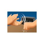 Home OC 04 digitális LED ébresztőóra, valódi faburkolat, tapsra aktiválható fehér kijelző, dátum és hőmérséklet kijelzés, elemes vagy hálózati tápellátás - Image 2