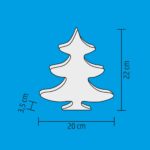 Home PLM 7/T LED-es asztali dísz, fenyő, 7 db LED, műanyag - Image 2