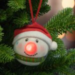 Home KID 65 hóember gömb, 1 db LED, piros, villogó - Image 3