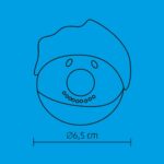 Home KID 65 hóember gömb, 1 db LED, piros, villogó - Image 4