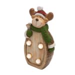 Home KDC 17 LED-es kerámia rénszarvas asztali dísz, 4 db LED - Image 3