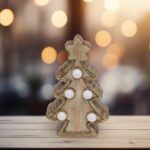 Home KDC 15/T LED-es kerámia fenyőfa asztali dísz, 5 db LED - Image 4