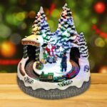 Home DRM 8 dioráma, mikulás, vonat, LED, világító, zenélő, beltéri - Image 4