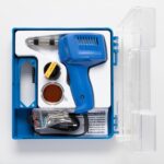 Home PP 75 forrasztópisztoly készlet, 75W/230V~/50Hz, beépített LED világítás, koffer további tartalma: 5+1 db forrasztócsúcs, 16 g forrasztógyanta, 10 g forrasztóón - Image 2