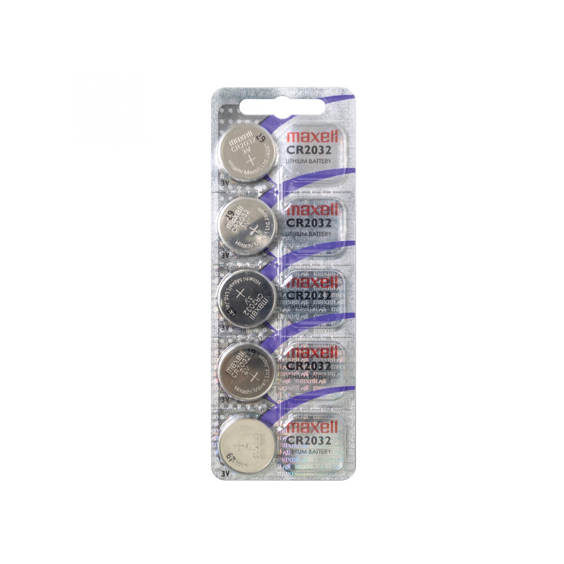 16365 Maxell CR2032 gombelem, lítium, 3V, 5 db/csomag - Image 1