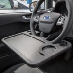 SAL VST 01 kormánytálca, 2in1, laptoptartó, ételtartó tálca, max. 5kg, 75mm pohártartó, 420x280x22 mm - Image 3