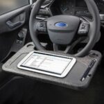 SAL VST 01 kormánytálca, 2in1, laptoptartó, ételtartó tálca, max. 5kg, 75mm pohártartó, 420x280x22 mm - Image 5