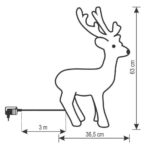 Home KDA 30 akril rénszarvas, 50 db LED, IP44, kültéri, beltéri - Image 3