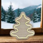 Home KAD 28 fa asztaldísz, fenyő, LED neon-light szalag, melegfehér - Image 2