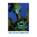 Home KMF 6/210 műfenyő beépített világítással, 500 db LED, 210 cm magasság, 119 cm átmérő, talpkapcsoló, 4 funkció - Image 4