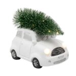 Home KDCA 15 LED-es kerámia fehér autó figura, beltéri kivitel, 11 db LED - Image 2