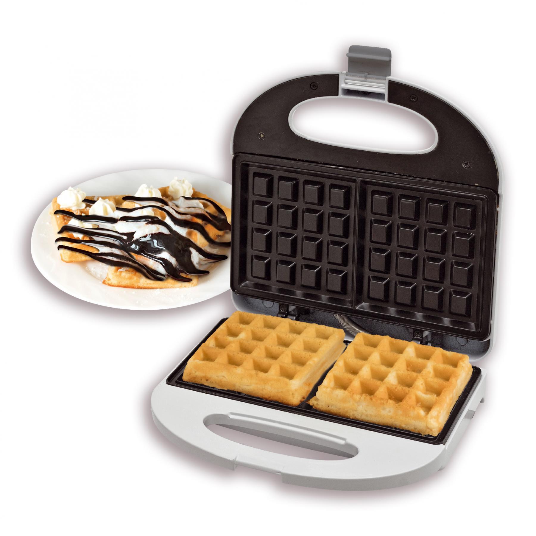 16578 Home HG GS 21 gofrisütő, teljesítmény 750 W, tapadásmentes sütőfelület, egyszerre két gofri készíthető - Image 1