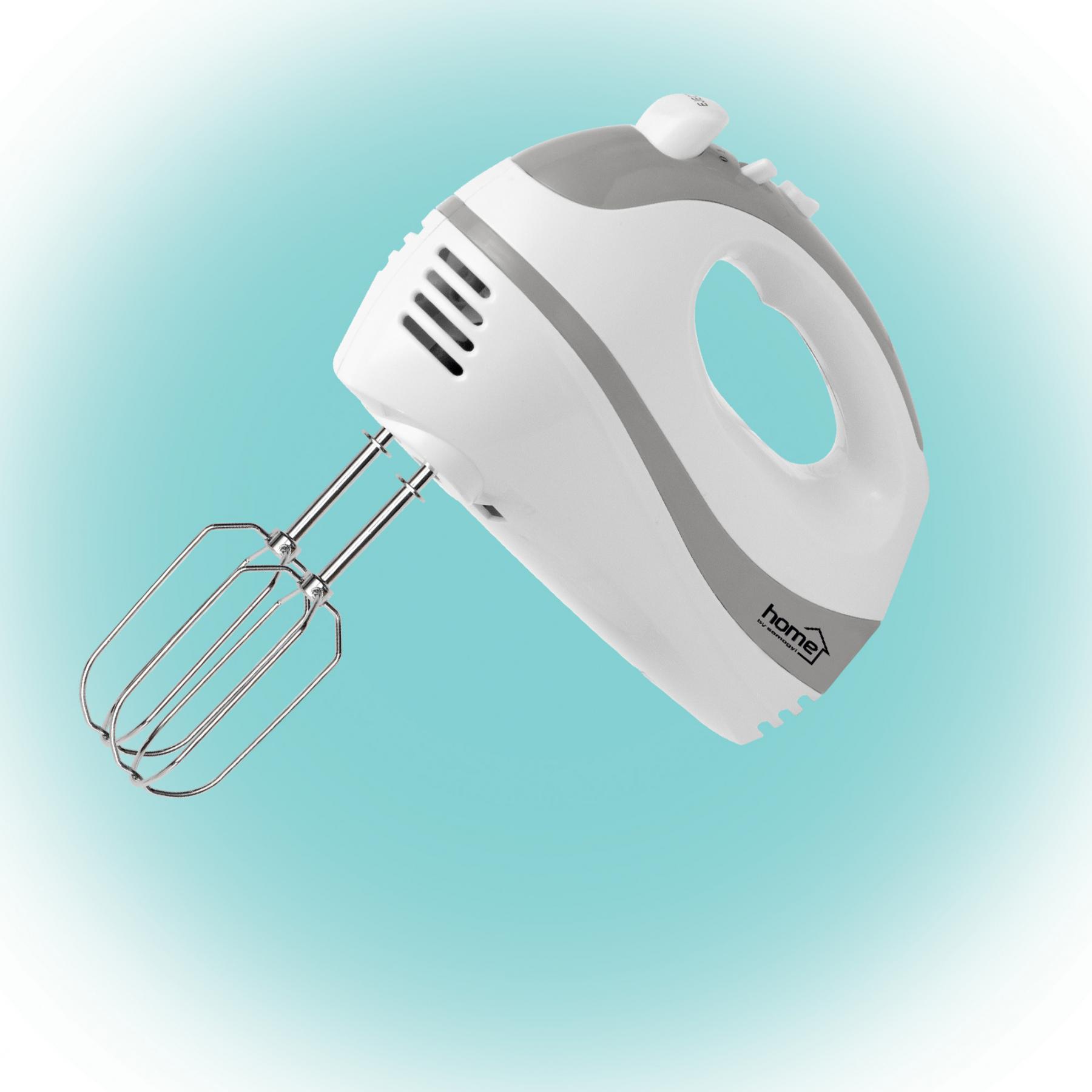 16592 Home HG KM 18 kézi mixer, teljesítmény 250 W, 5 sebességfokozat, TURBO fokozat, habverő és dagasztó karok, fehér - Image 1