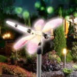 Home MX 618S napelemes kerti dekoráció, 1 db LED, automatikus, 8 óra üzemidő, szitakötő - Image 3