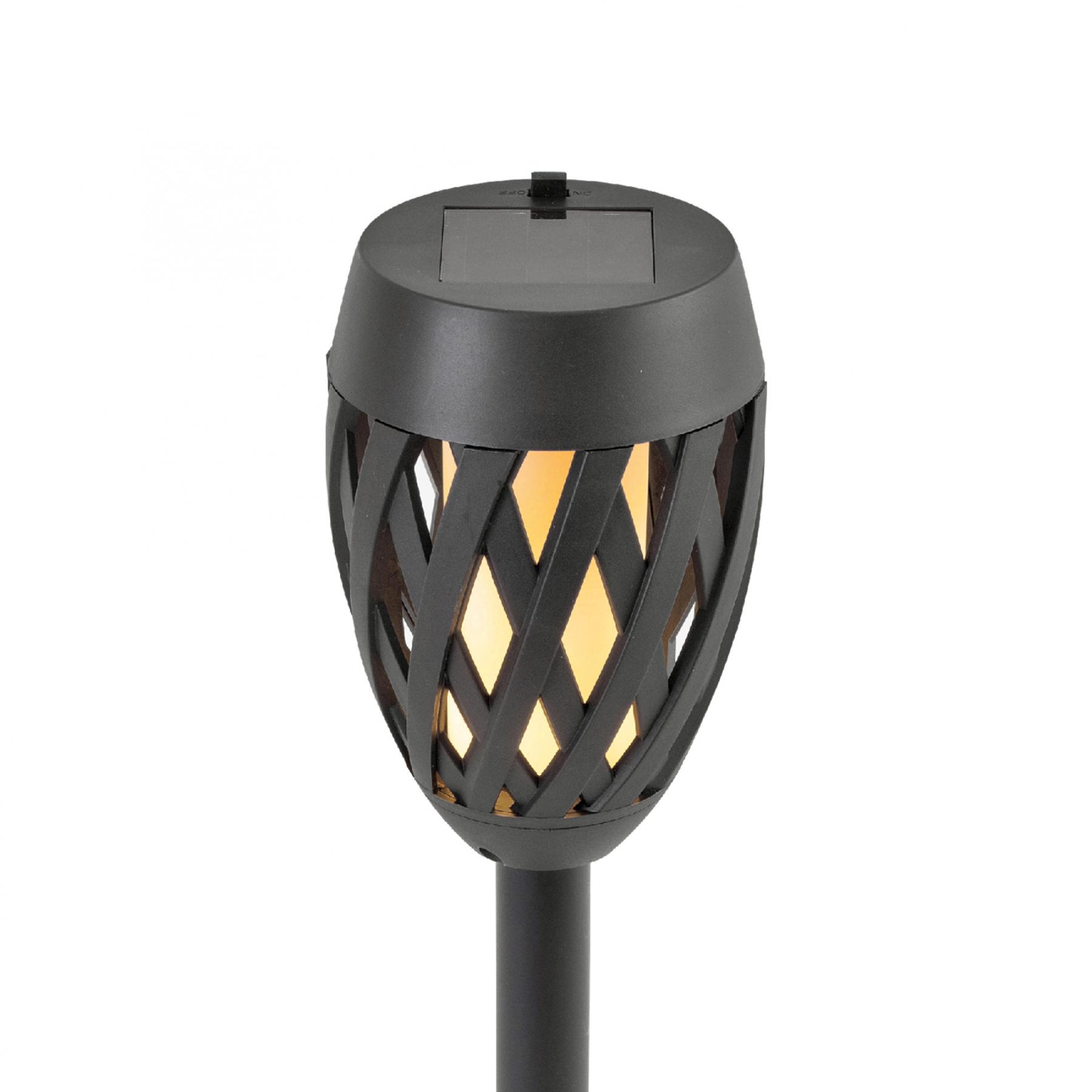 16743 Home MX 200 napelemes kerti fáklya, 12 LED, automatikus, napelem és töltő, időjárásálló - Image 1