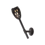 Home MX 200 napelemes kerti fáklya, 12 LED, automatikus, napelem és töltő, időjárásálló - Image 2