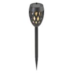 Home MX 200 napelemes kerti fáklya, 12 LED, automatikus, napelem és töltő, időjárásálló - Image 4