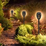 Home MX 200 napelemes kerti fáklya, 12 LED, automatikus, napelem és töltő, időjárásálló - Image 5